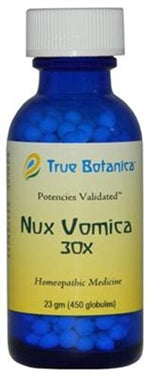 Nux Vomica 30X 23 grams (450 globules) by True Botanica