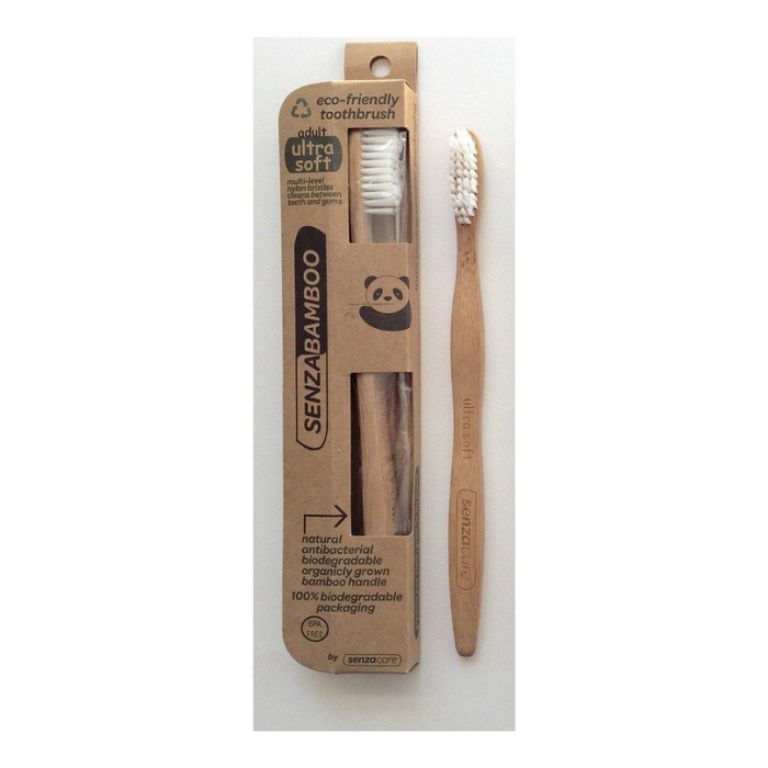 Bamboo Toothbrush Ultra-Soft Adult 1 Count by Senzacare