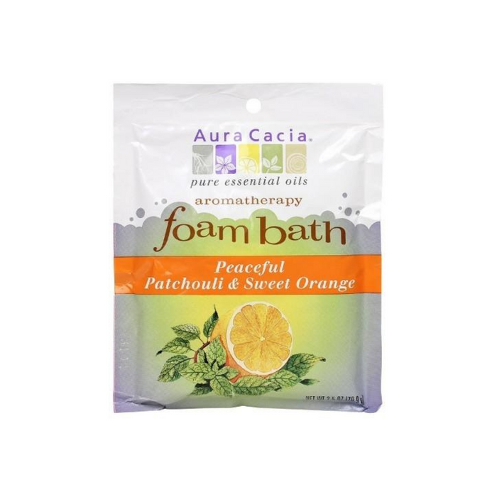 Aroma Foam Bath Patchouli & Sweet Orange Foam 2.5oz by Aura Cacia