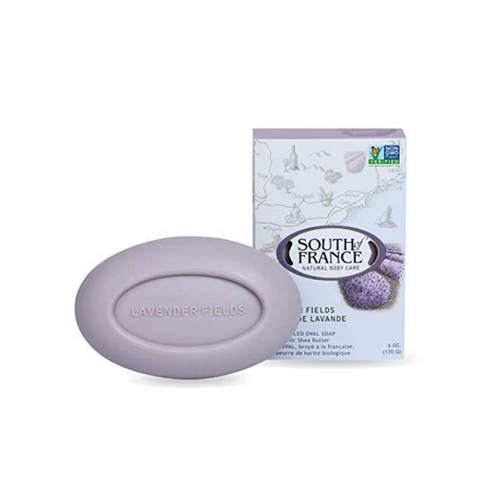 Bar Soap Oval Lavender Fields 6 oz by South Of France
