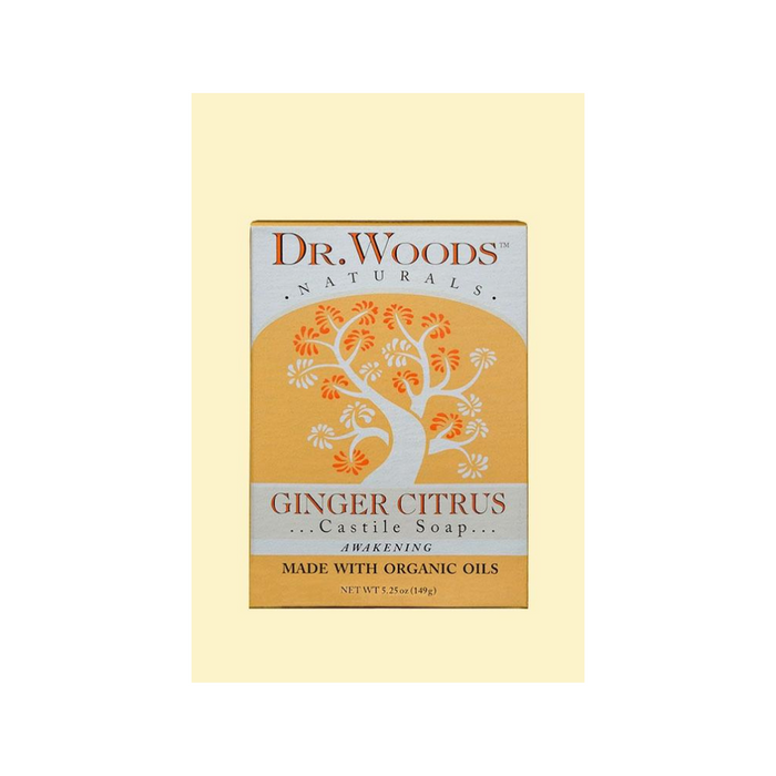 Bar Soap Ginger Citrus 5.25 oz by Dr. Woods