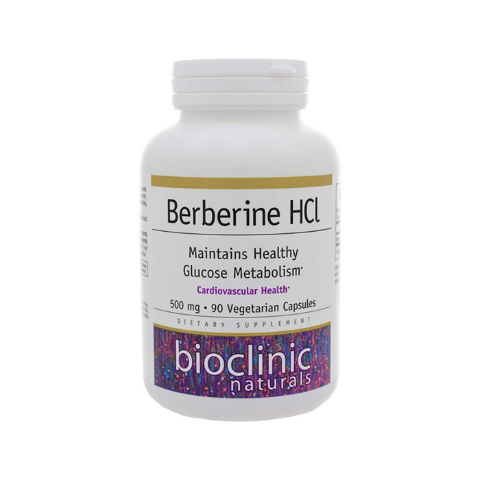 Berberine HCL 90 vegetarian capsules by Bioclinic Naturals
