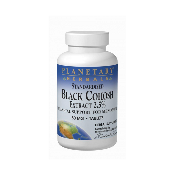 Black Cohosh Extract 2.5% 80mg Std 2.5% Triterpene Glycosides 45 Tablets by Planetary Herbals