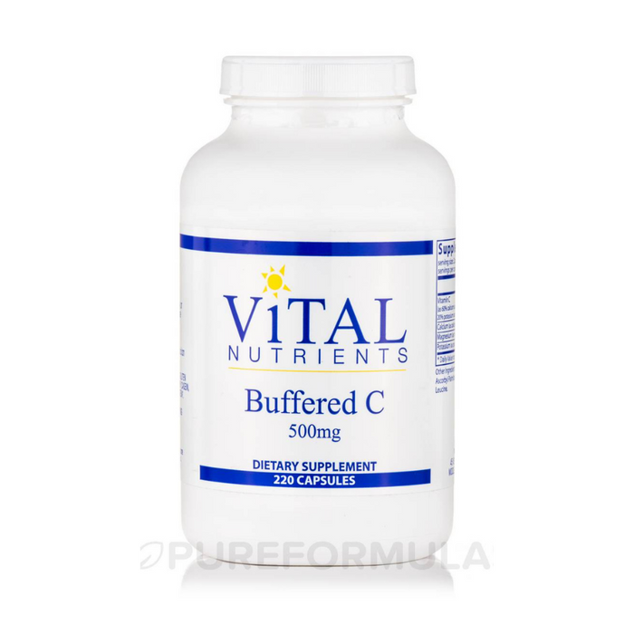 Buffered C 500 mg 220 capsules by Vital Nutrients