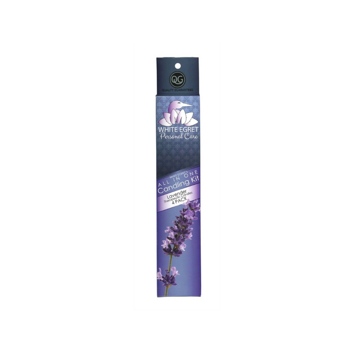Ear Candle Aromatherapy Lavender 4 Count by White Egret Personal Care