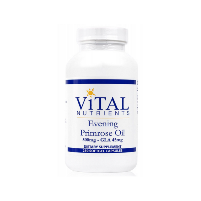 Evening Primrose Oil 500 mg GLA 45 mg 250 softgels by Vital Nutrients