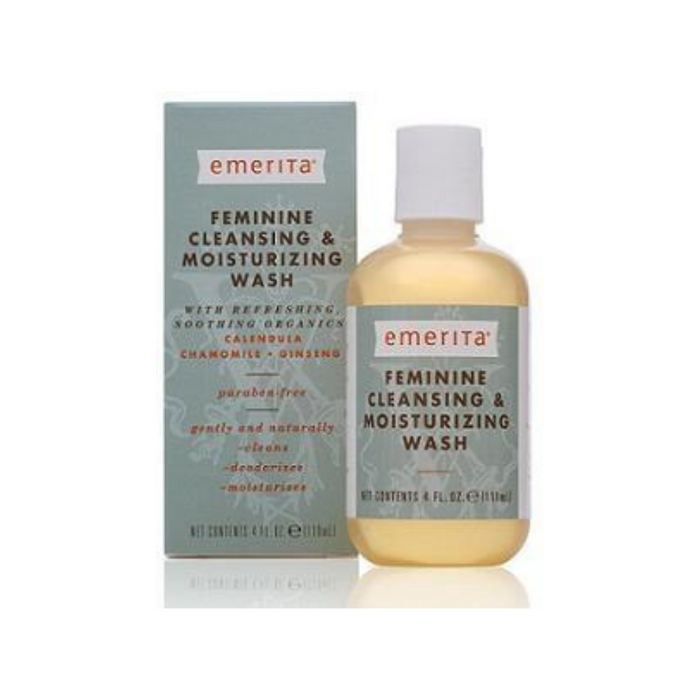 Feminine Cleans.& Moist.Wash 4 fl oz by Emerita
