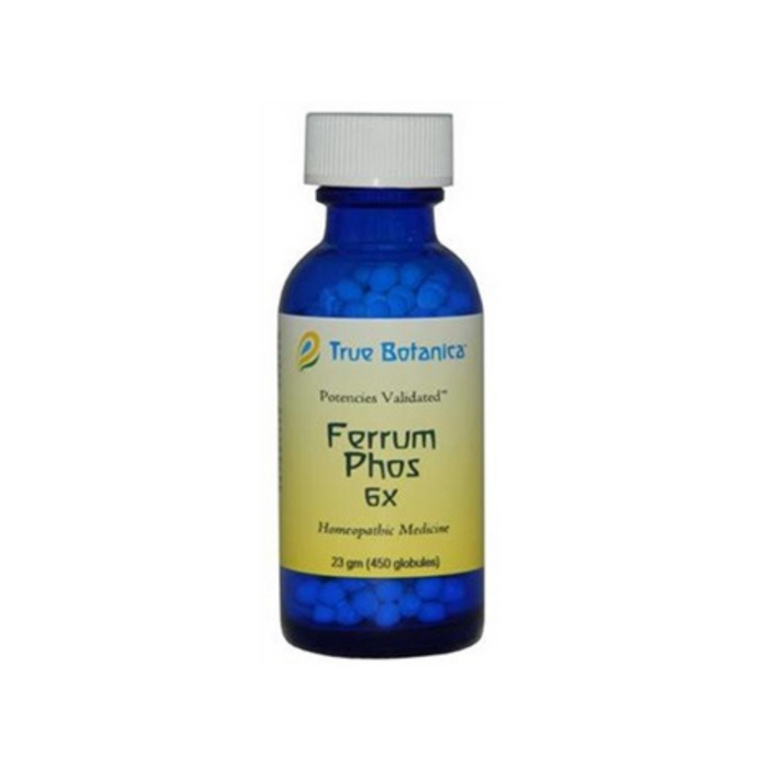 Ferrum Phos 6X 23 grams (450 globules) by True Botanica