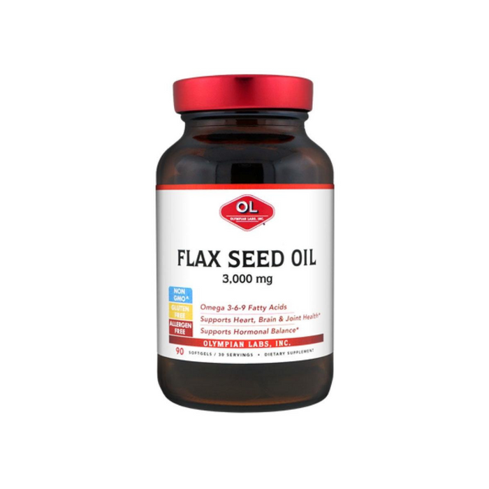 Flax Seed Oil-High Lignans 1g 90 Softgels by Olympian Labs