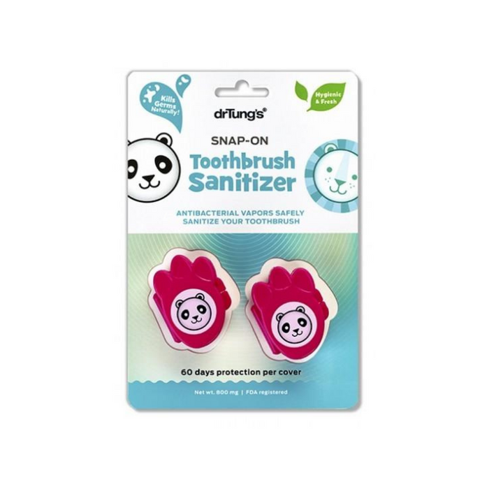 Kids Snap-On Toothbrush Sanitizer 2 Count by Dr. Tung's Products