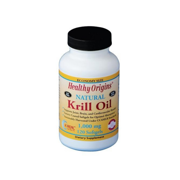 Krill Oil 1000mg 120 Softgels by Healthy Origins