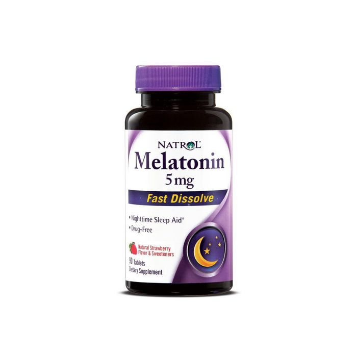 Melatonin 5mg Fast Dissolve Strawberry 90 Tablets by Natrol