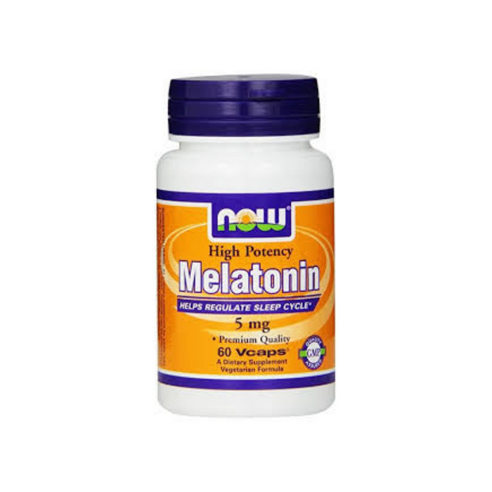 Melatonin High Potency 5 mg 60 vegetarian capsules by NOW Foods