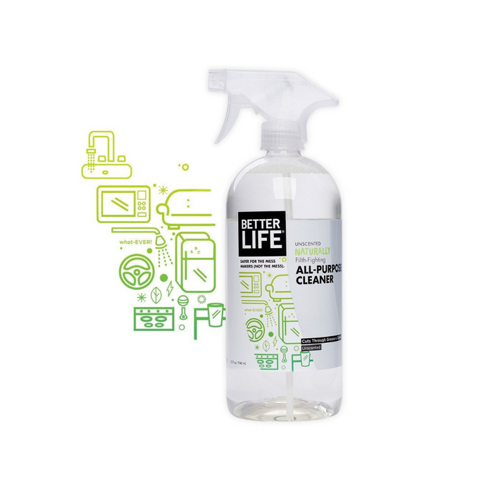 Natural All Purpose Cleaner What-Ever Unscented 32 oz by Better Life