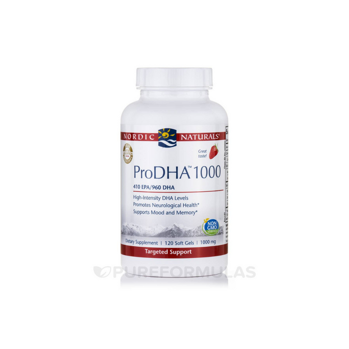 ProDHA 1000mg Strawberry 120 soft gels by Nordic Naturals