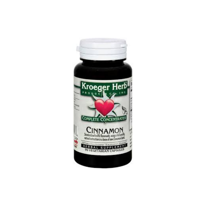 Cinnamon Complete Concentrate 90 Vegetarian Capsules by Kroeger Herb Products
