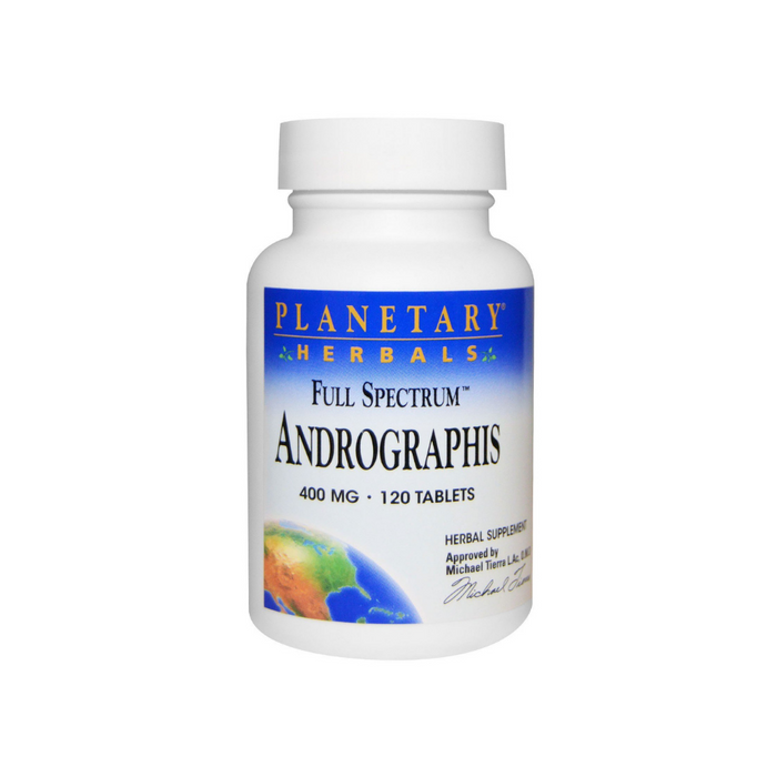 Andrographis 400mg Full Spectrum 120 Tablets by Planetary Herbals