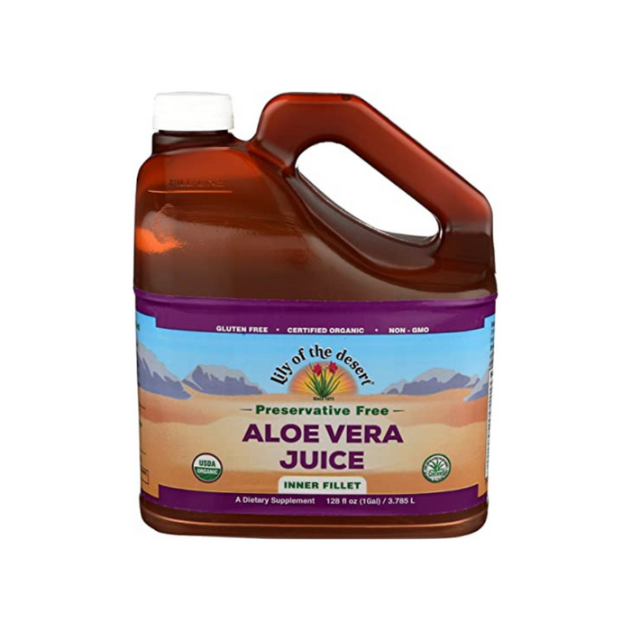 Aloe Vera Juice Preservative Free 128 oz by Lily Of The Desert