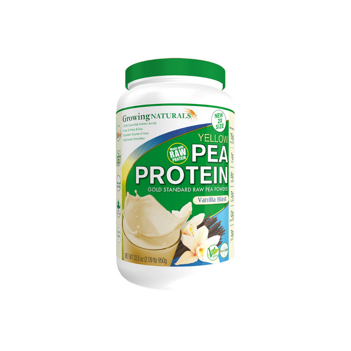 Pea Protein Powder Vanilla 2 Lb by Growing Naturals