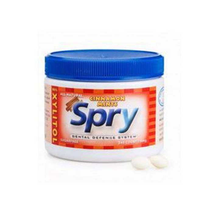 Spry Mints 100% Xylitol Cinnamon 240 Count by Xlear