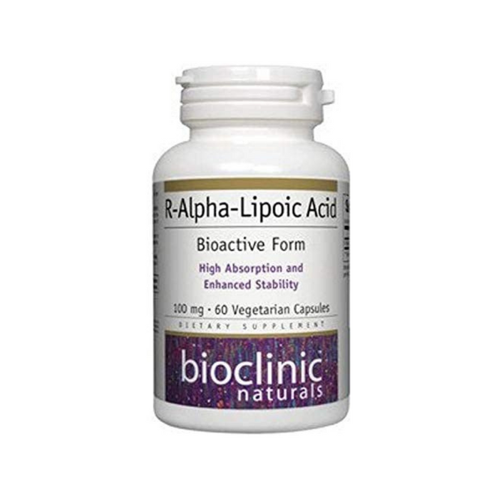 R-Alpha-Lipoic Acid 100mg 60 vegetarian capsules by Bioclinic Naturals