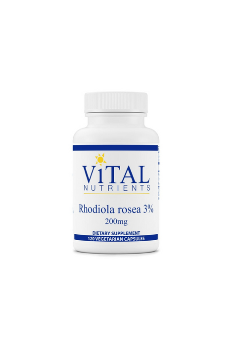 Rhodiola rosea 3% 200 mg 120 vegetarian capsules by Vital Nutrients