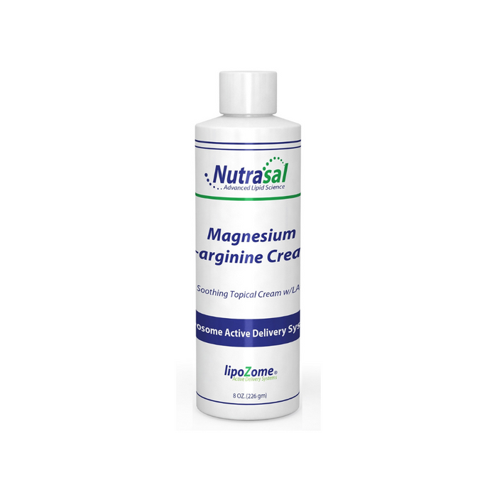 Liposomal Cream with Magnesium and L-arginine 8 oz by Nutrasal