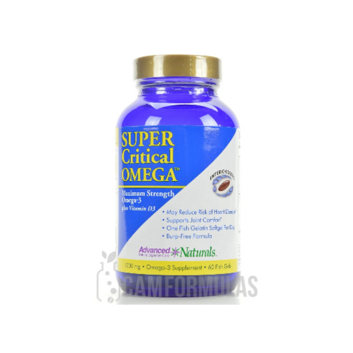 Super Critical Omega 1200 mg 60 Fish softgels by Advanced Naturals