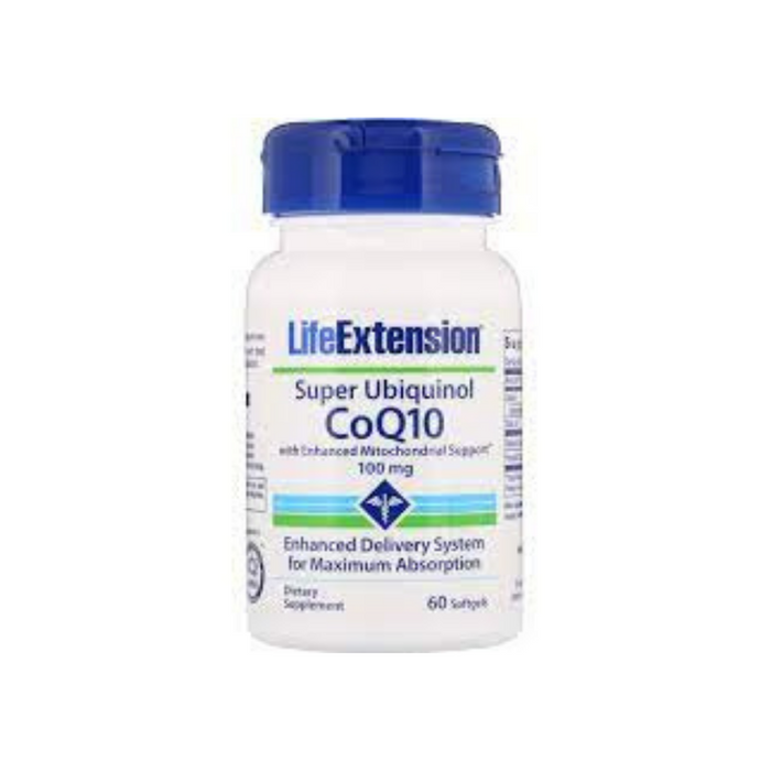 Super Ubiquinol CoQ10 100 mg 60 softgels by Life Extension