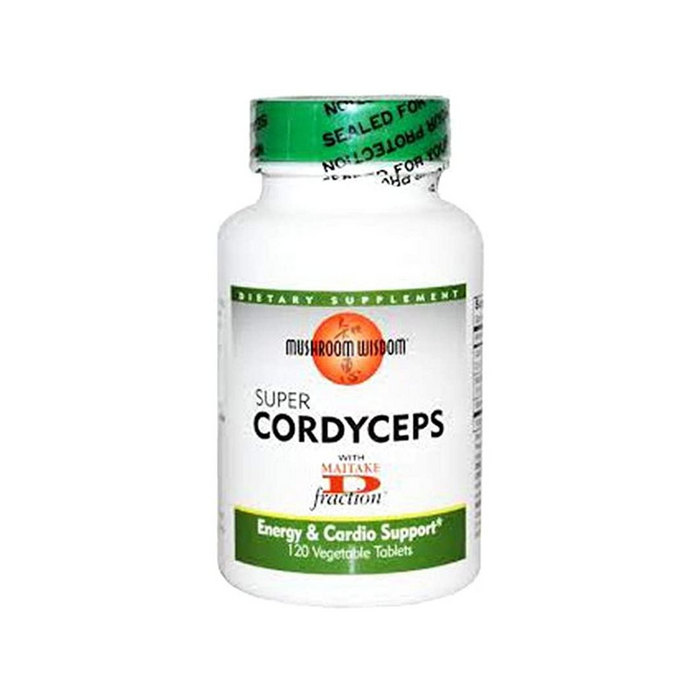 Super Cordyceps 120 Vegetable Tablets by Mushroom Wisdom