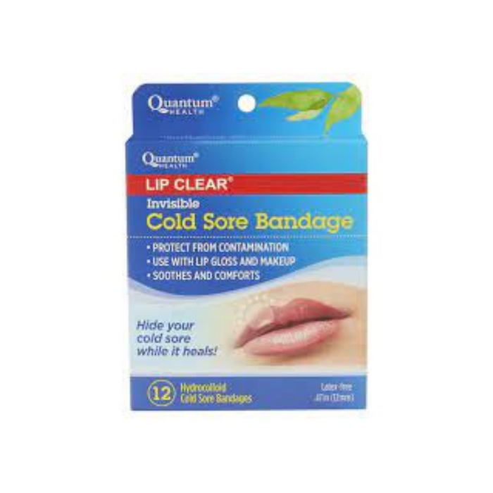 Super Lip Care Invisible Cold Sore Bandage 12 Counts by Quantum
