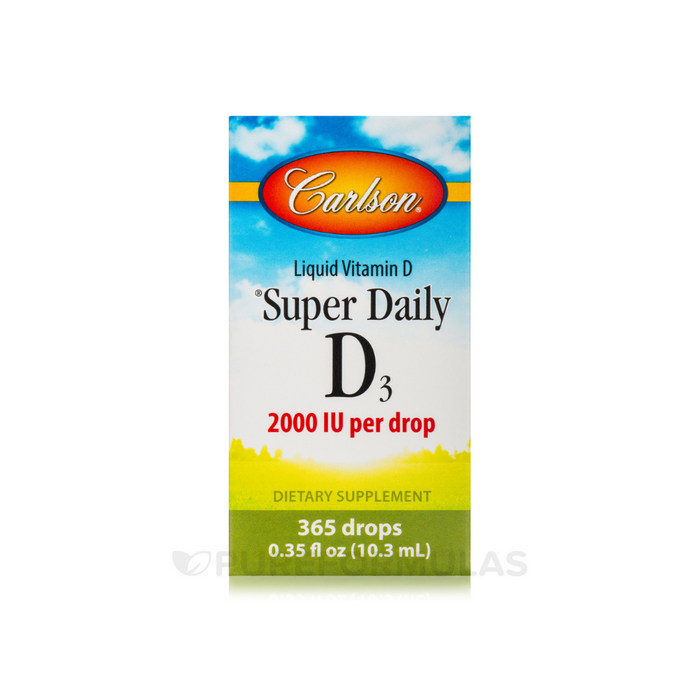 Super Daily D3 2000 IU 0.37 fl Oz by Carlson Labs