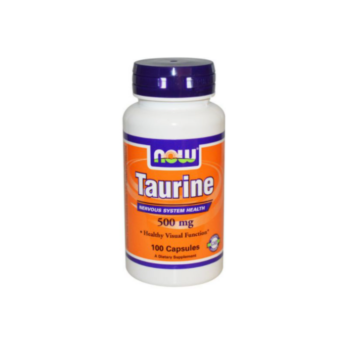 Taurine 500 mg 100 capsules by NOW Foods