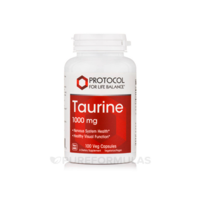 Taurine Extra Strength 1000 mg 100 capsules by Protocol For Life Balance
