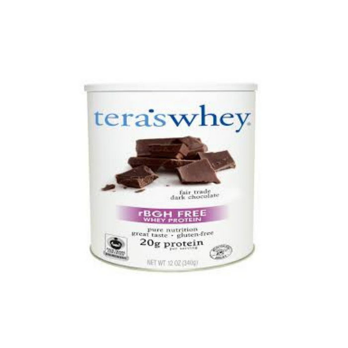 Cow Whey rBGH Free Fair Trade Dark Chocolate 24 oz by Tera's Whey