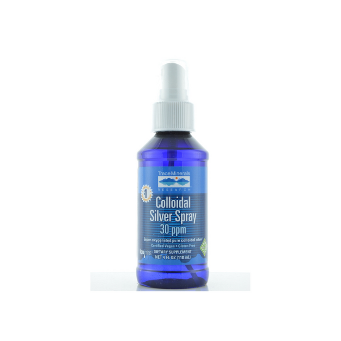 Colloidal Silver Spray 30 PPM 4 oz by Trace Minerals Research