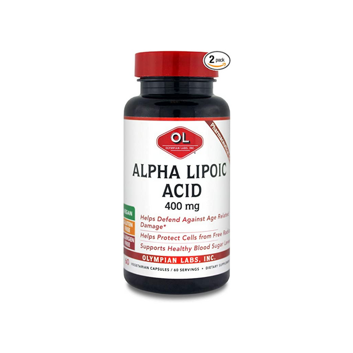Alpha Lipoic Acid 400mg 60 Capsules by Olympian Labs