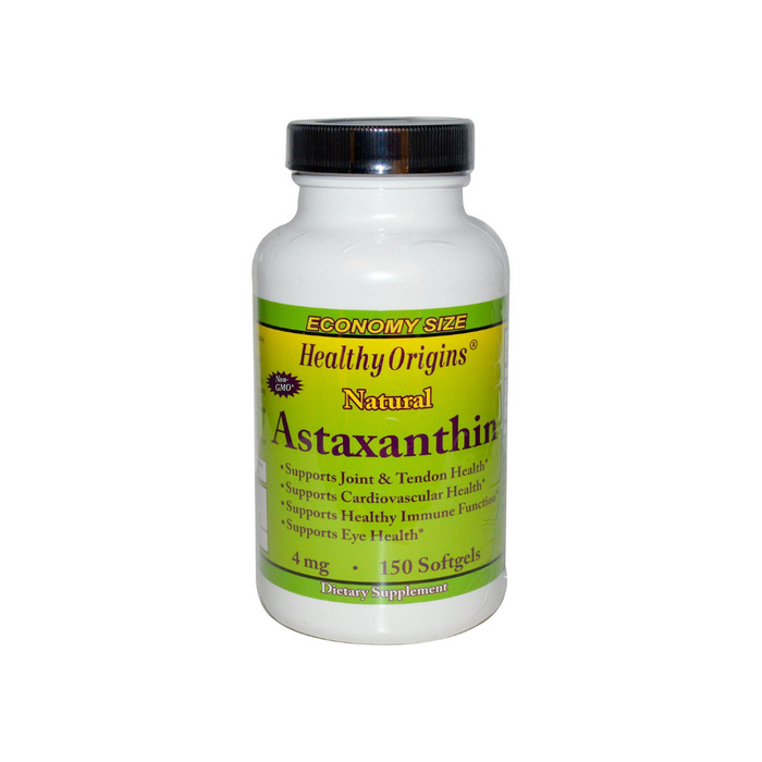 Astaxanthin 4mg 150 Capsules by Healthy Origins