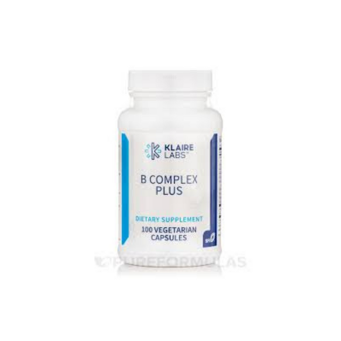 B Complex Plus 100 vegetarian capsules by SFI Labs (Klaire Labs)