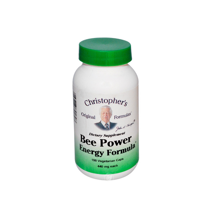 Heal Bee Power Energy 100 Vegetarian Capsules by Christopher's Original Formulas