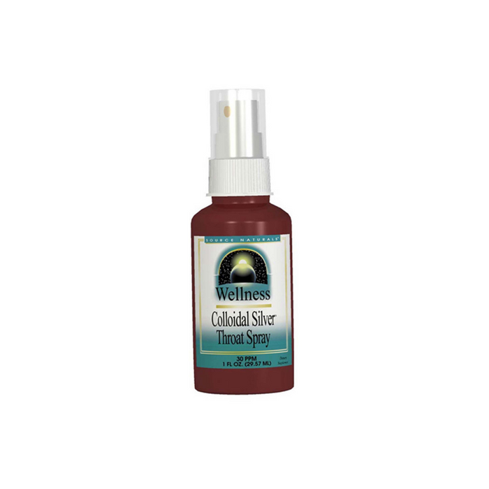 Colloidal Silver Throat Spray 30ppm 1 oz by Source Naturals