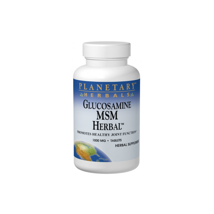 Glucosamine MSM Herbal 1000mg 180 Tablets by Planetary Herbals