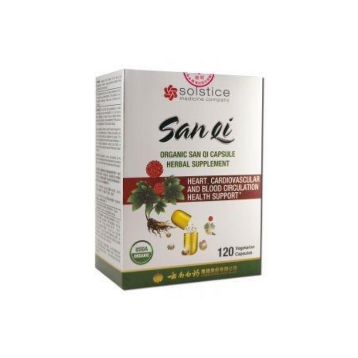 Organic San Qi Notoginseng 120 Vegetarian Capsules by Solstice Medicine