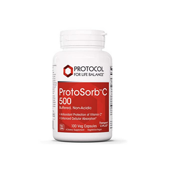 ProtoSorb C 500 100 vegetarian capsules by Protocol For Life Balance