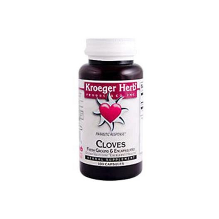 Cloves 100 Vegetarian Capsules by Kroeger Herb Products