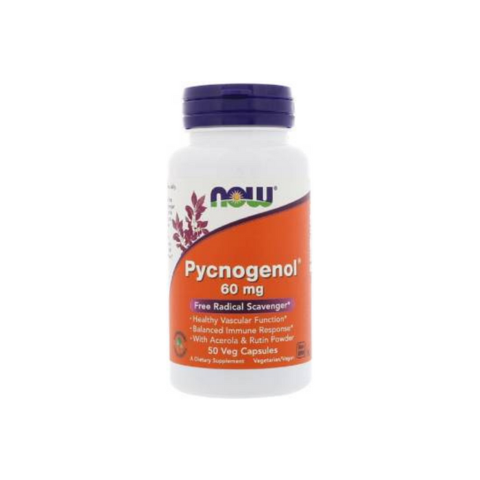 Pycnogenol 60 mg 50 vegetarian capsules by NOW Foods