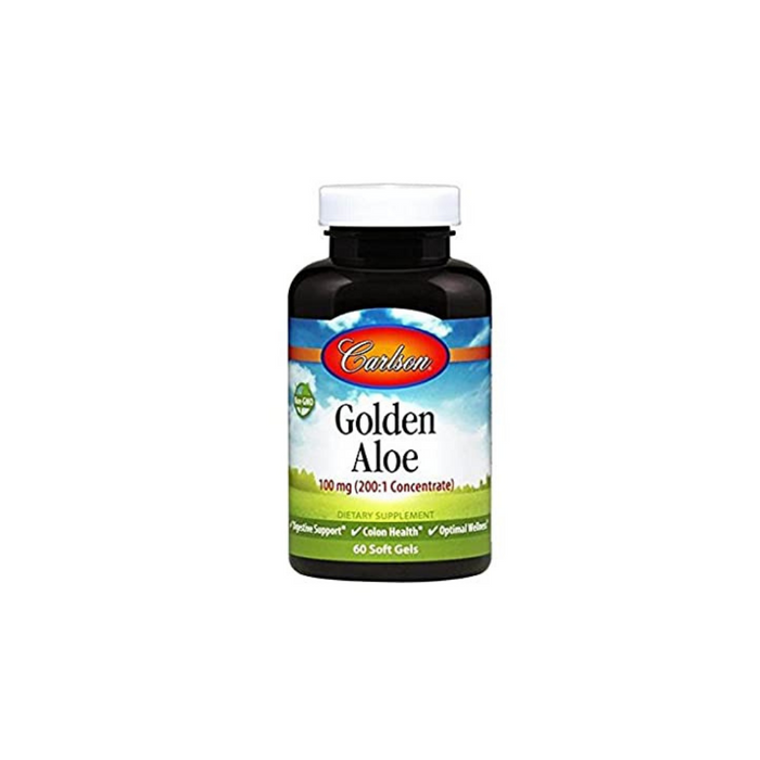 Golden Aloe 100 mg 60 soft gel by Carlson Labs