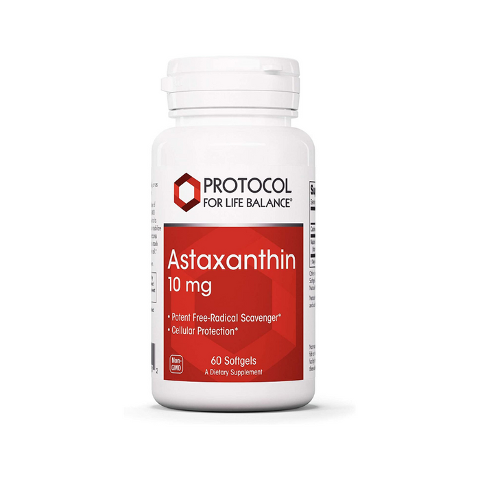 Astaxanthin 12 mg 60 softgels by Protocol For Life Balance