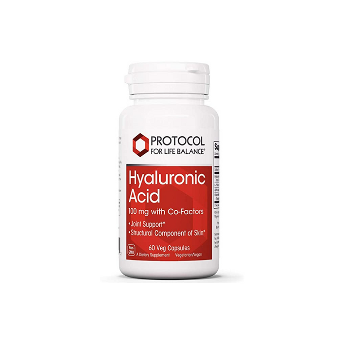 Hyaluronic Acid 100 mg 60 vegetarian capsules by Protocol For Life Balance