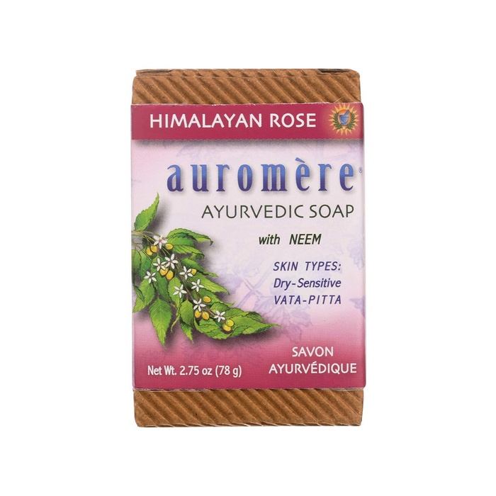 Ayurvedic Bar Soap Himalayan Rose 2.75 oz by Auromere